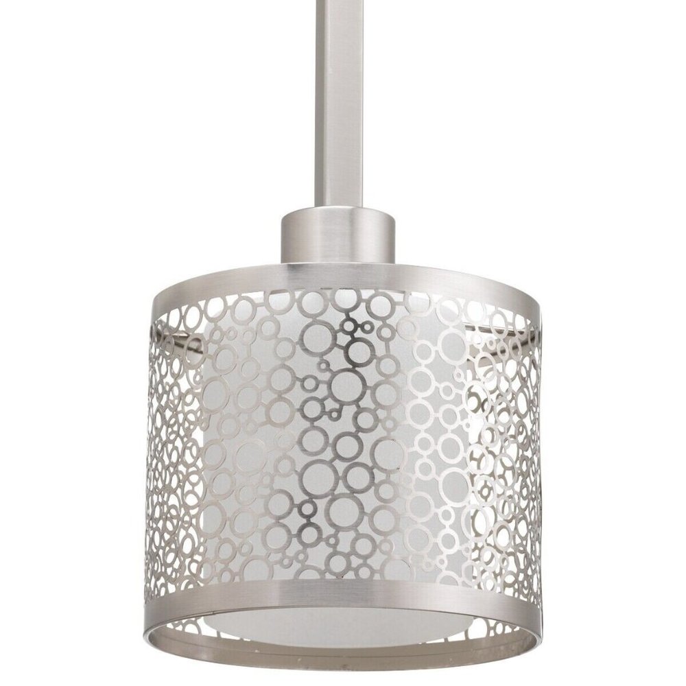 Progress Lighting Mini Pendant Brushed Nickel - #810176 NEW IN BOX